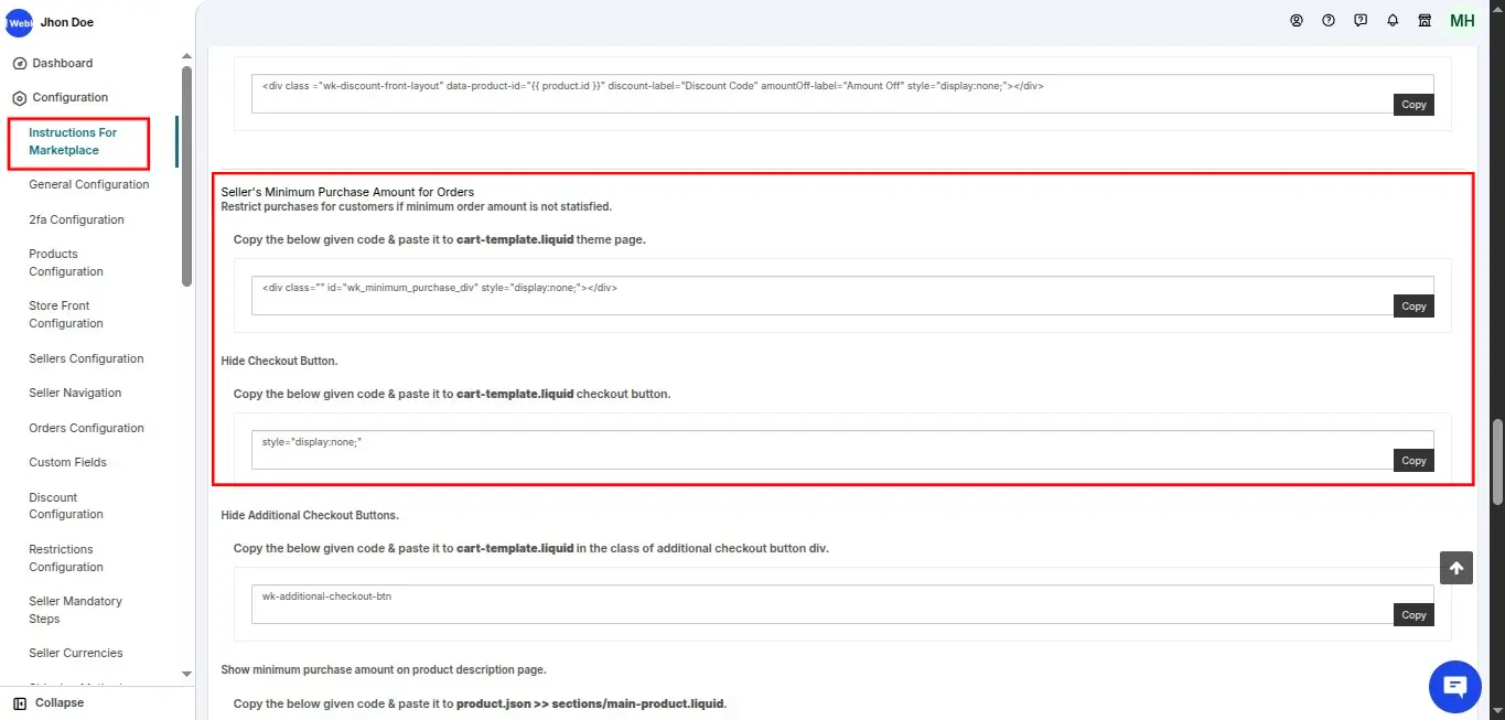 MULTIVENDOR MARKETPLACE