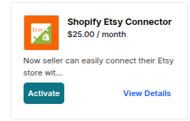 Etsy connector