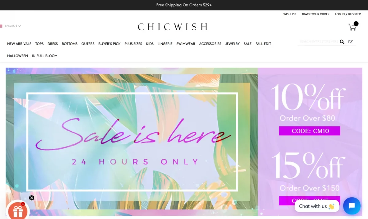 chicwish-case-study-homepage