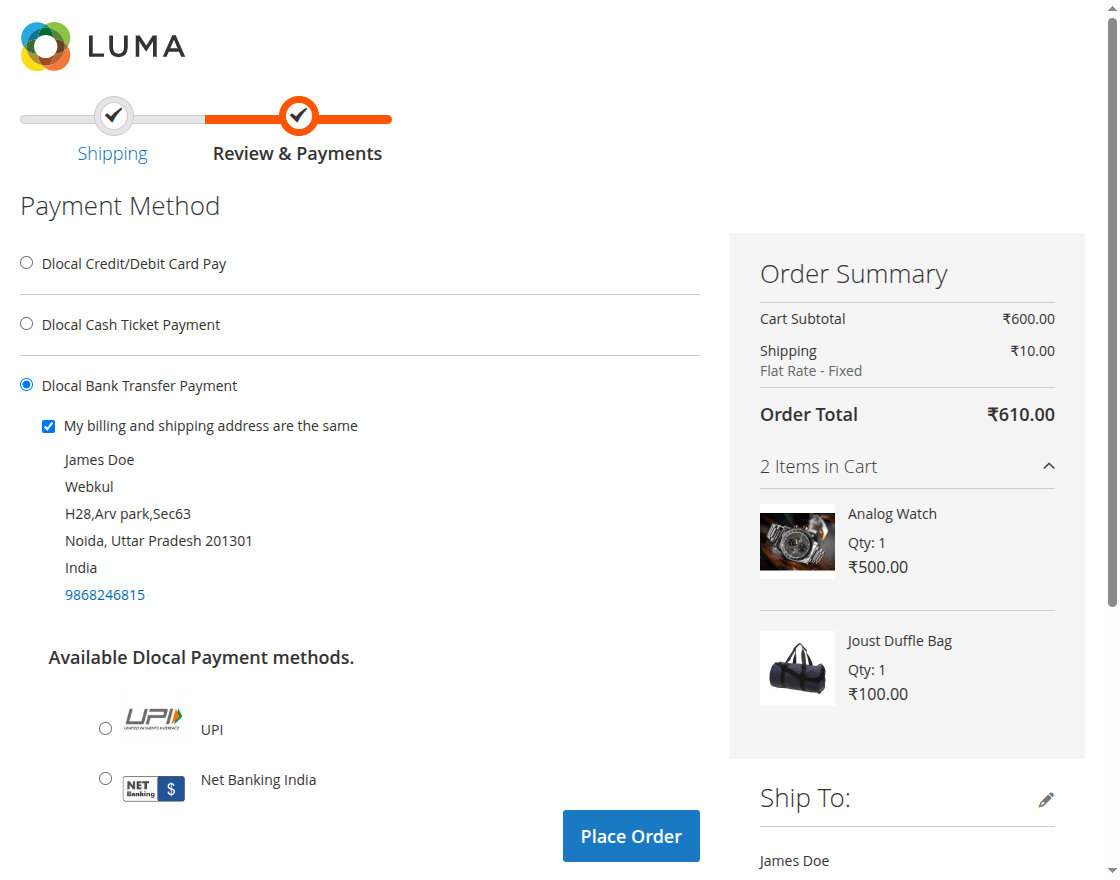 webkul-magento2-bank-transfer