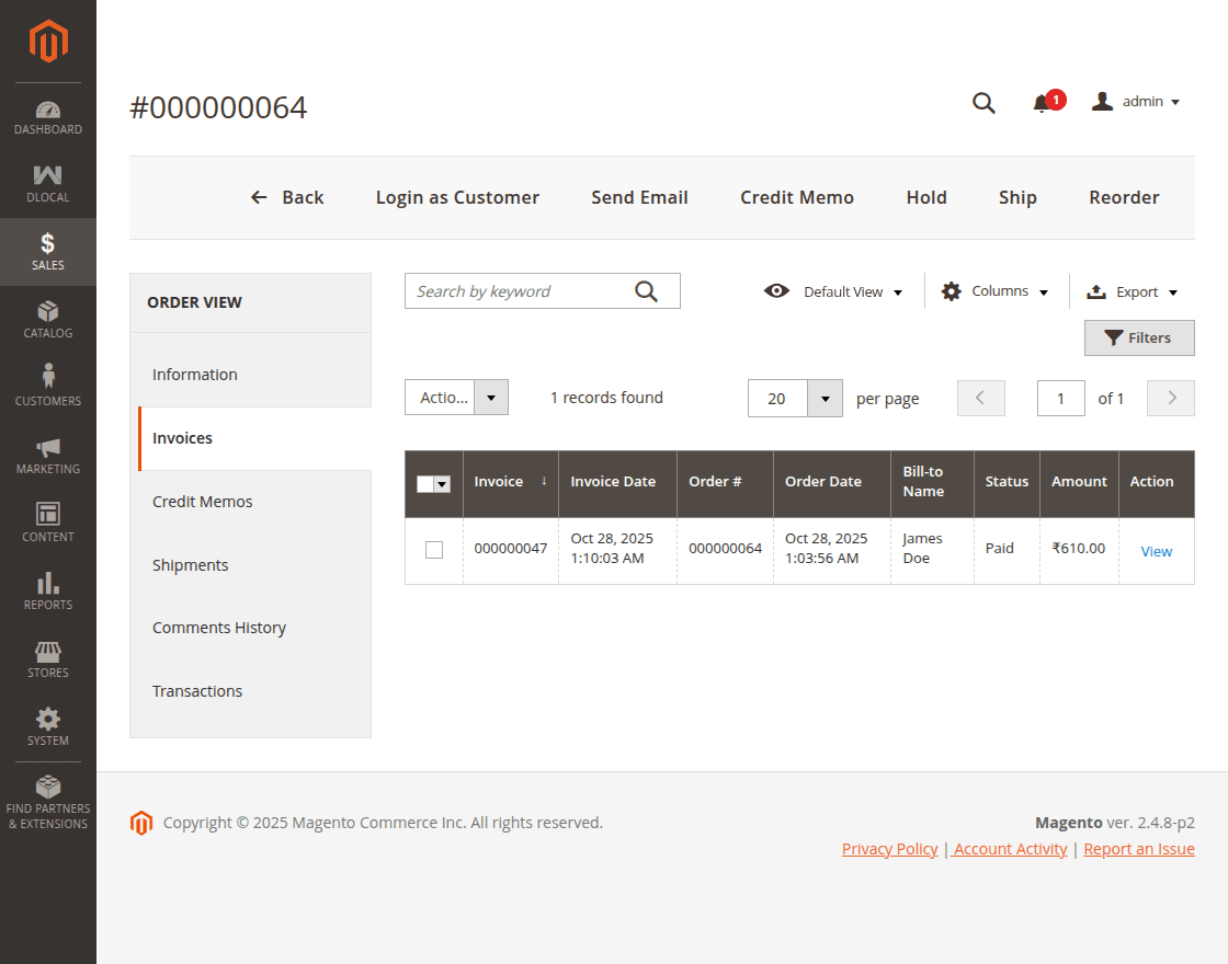 webkul-magento2-dlocal-admin-invoice