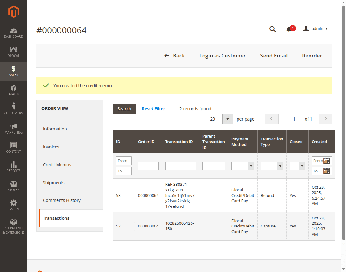 webkul-magento2-dlocal-credit-memo