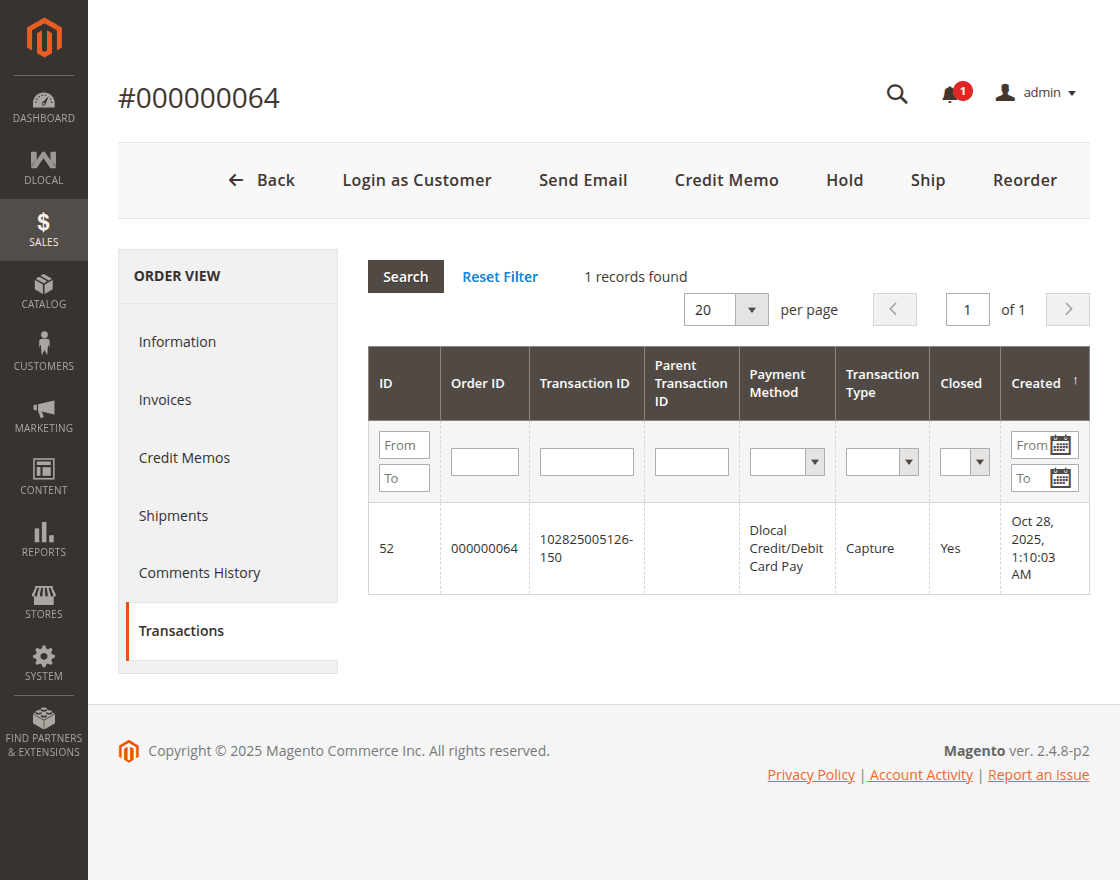 webkul-magento2-dlocal-transaction