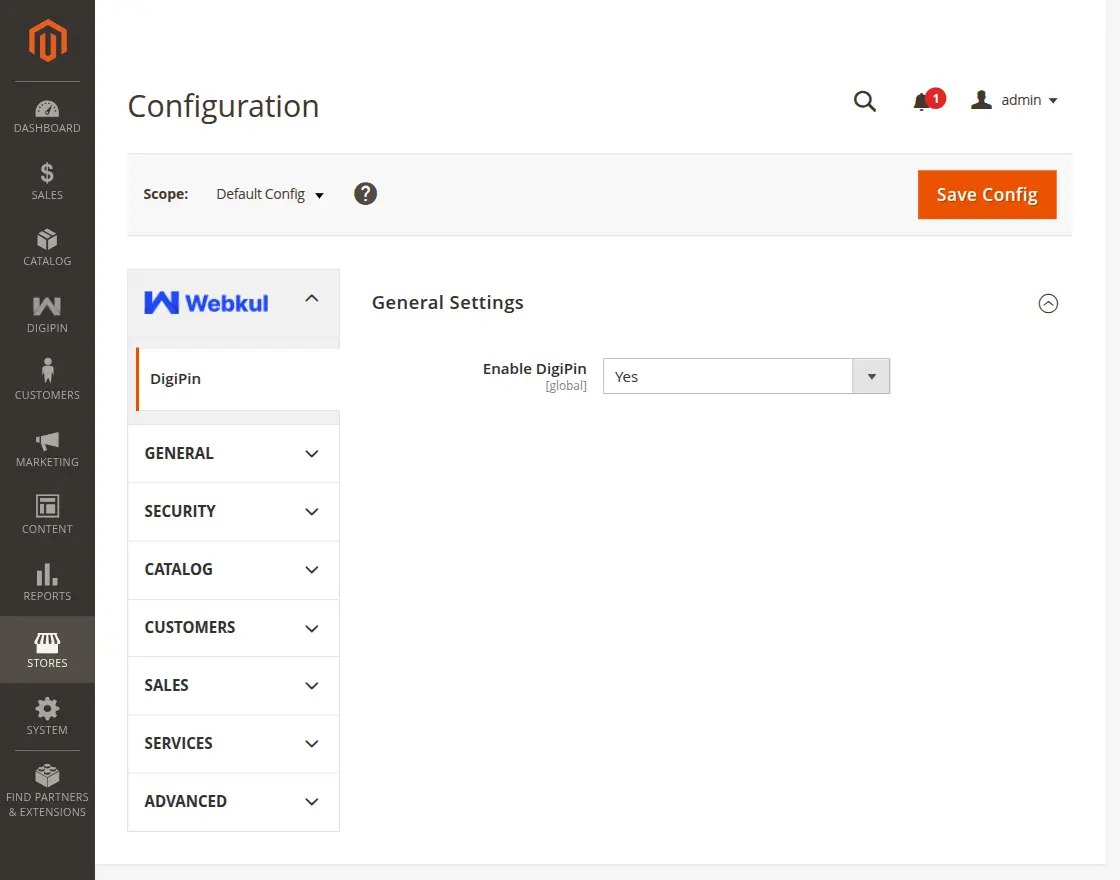 module configuration