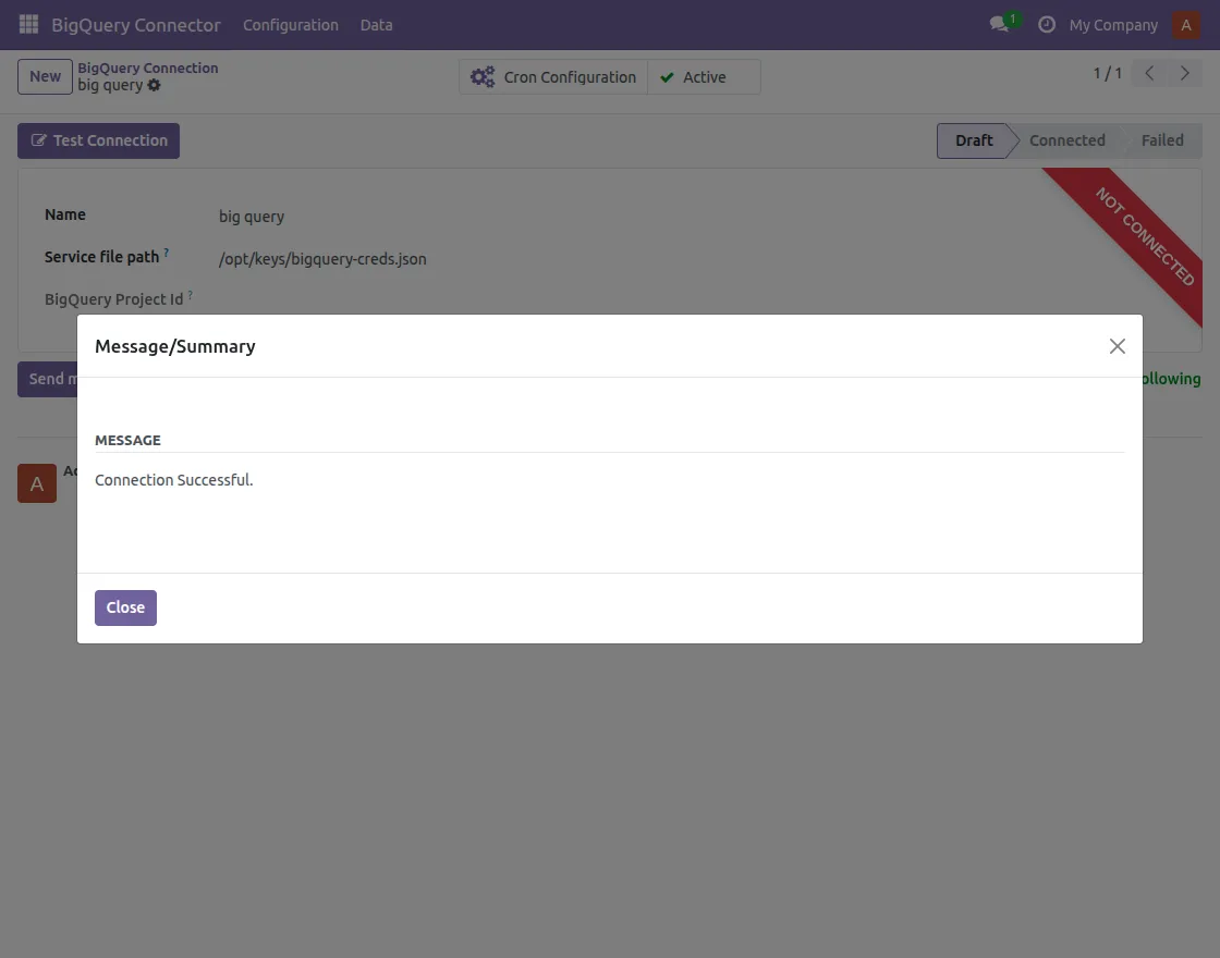 connectionsuccessful