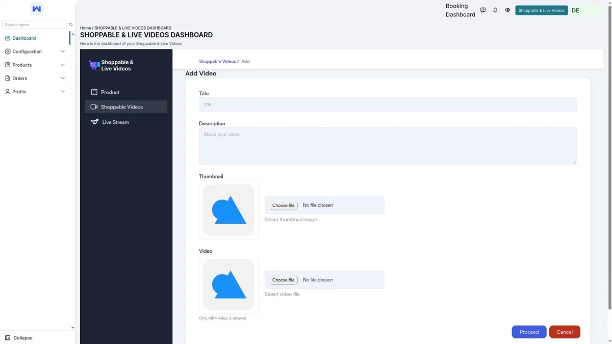 video details Live Commerce Multivendor marketplace