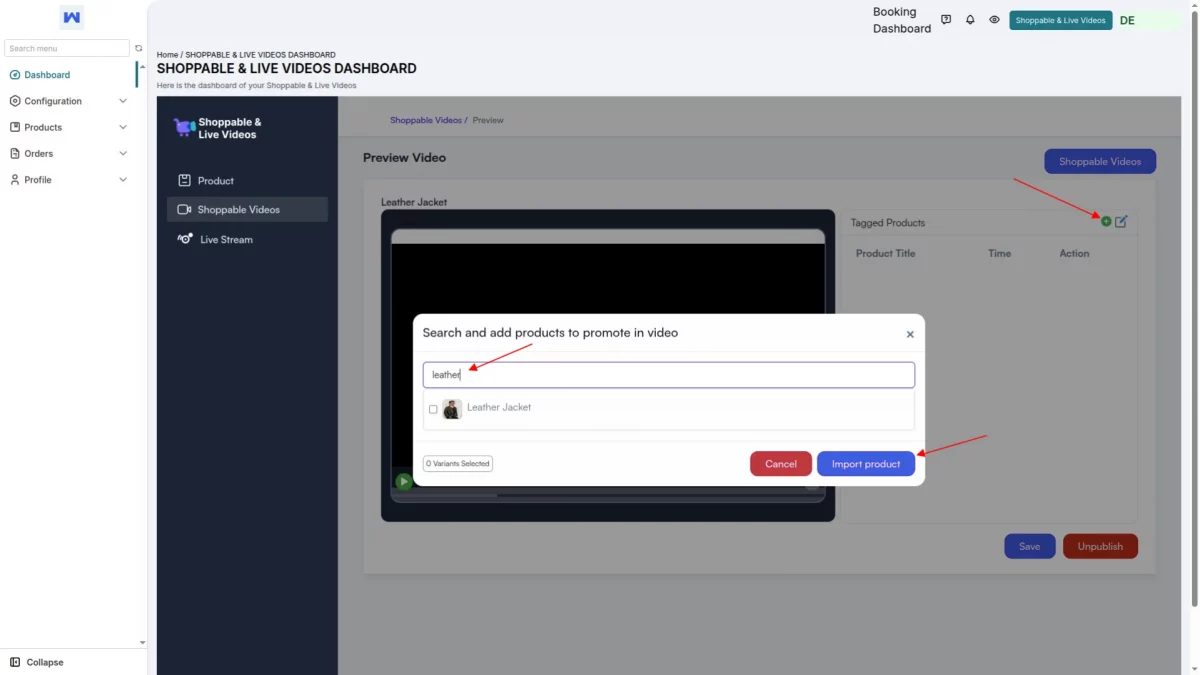 product to promote Live Commerce Multivendor marketplace