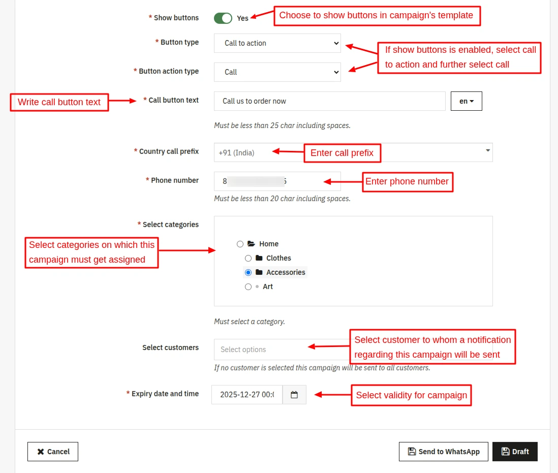 abandoned cart demo campaign