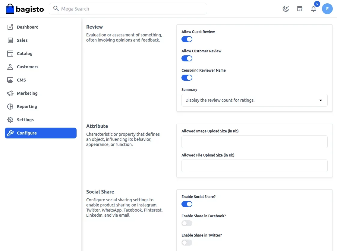 Bagisto-Verified-Reviews-configuration