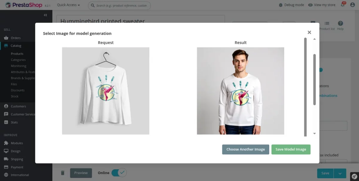 AI Model image  generated