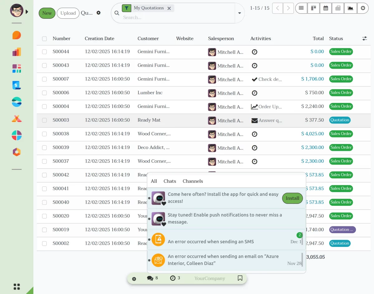 notifications easy access