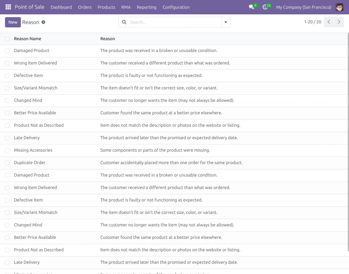 eturn/exchange-reasons