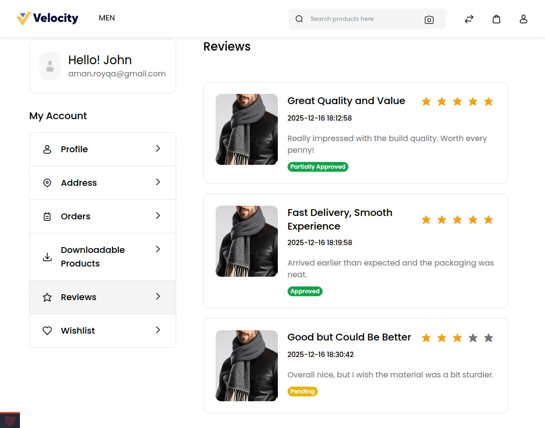 /Bagisto-Verified-Reviews-customer-end  