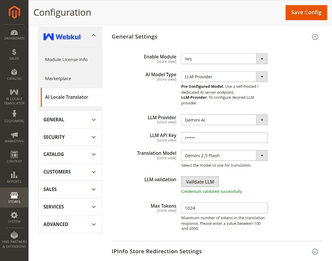Configuration for LLM Provider