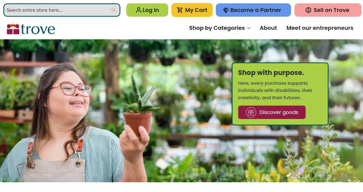 trove webpage home page