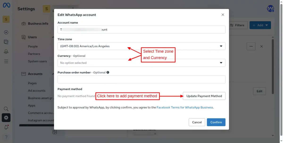 update payment method