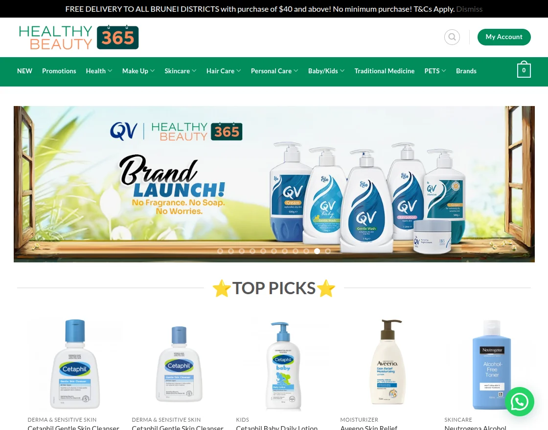 healthy beauty 365 homepage