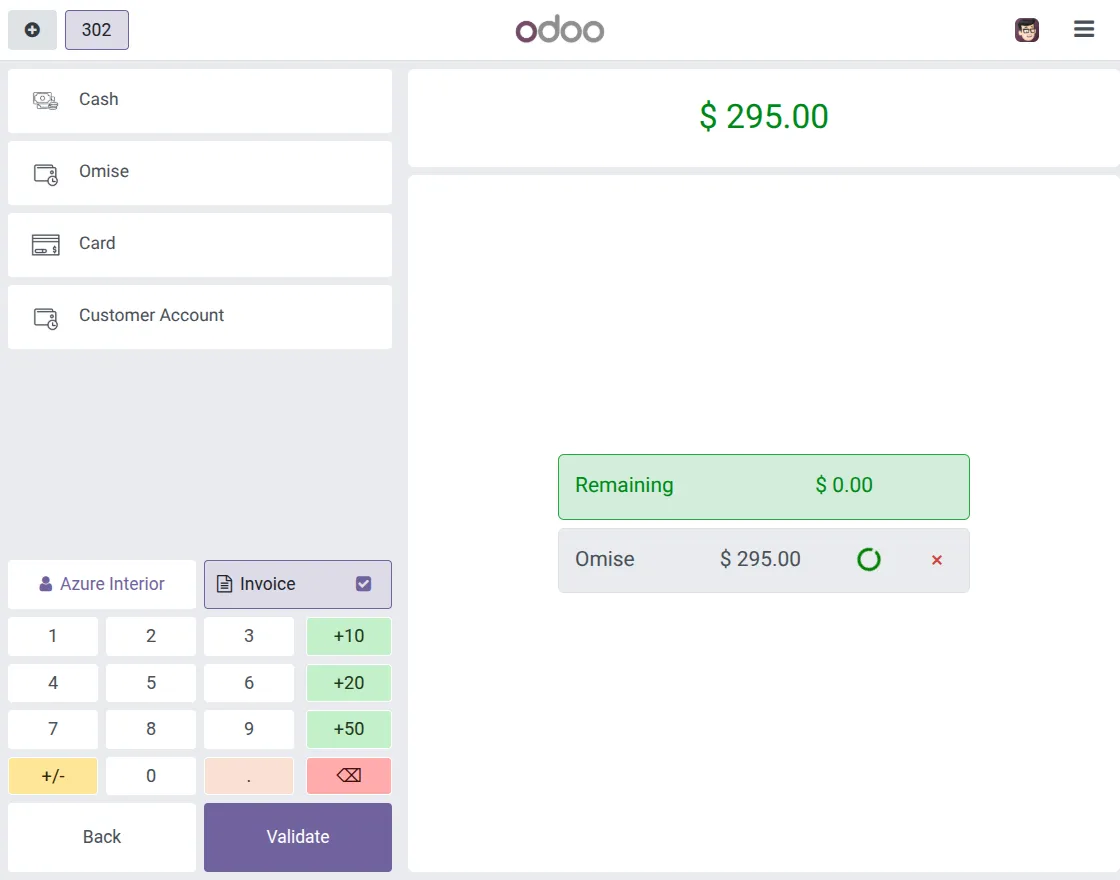 choose omise payment