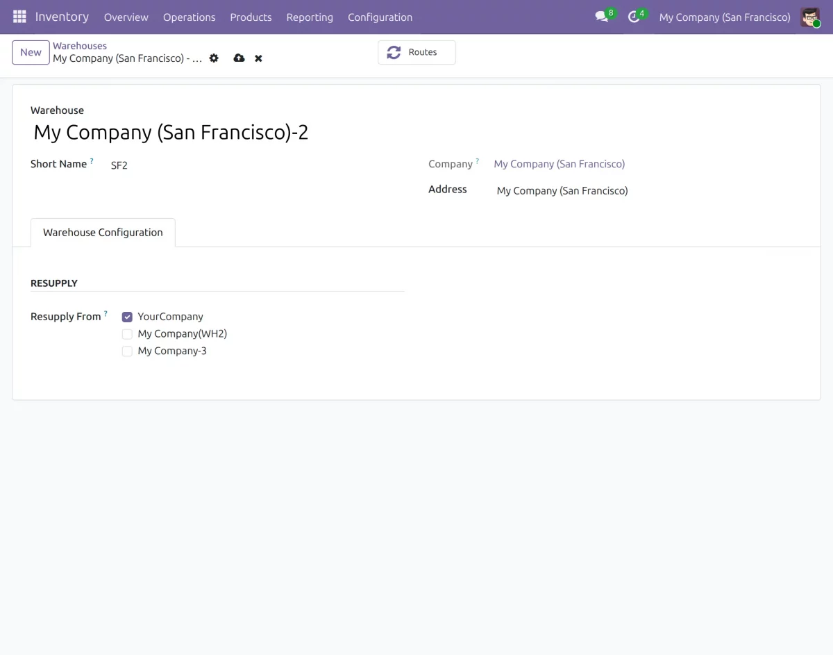 create new warehouse