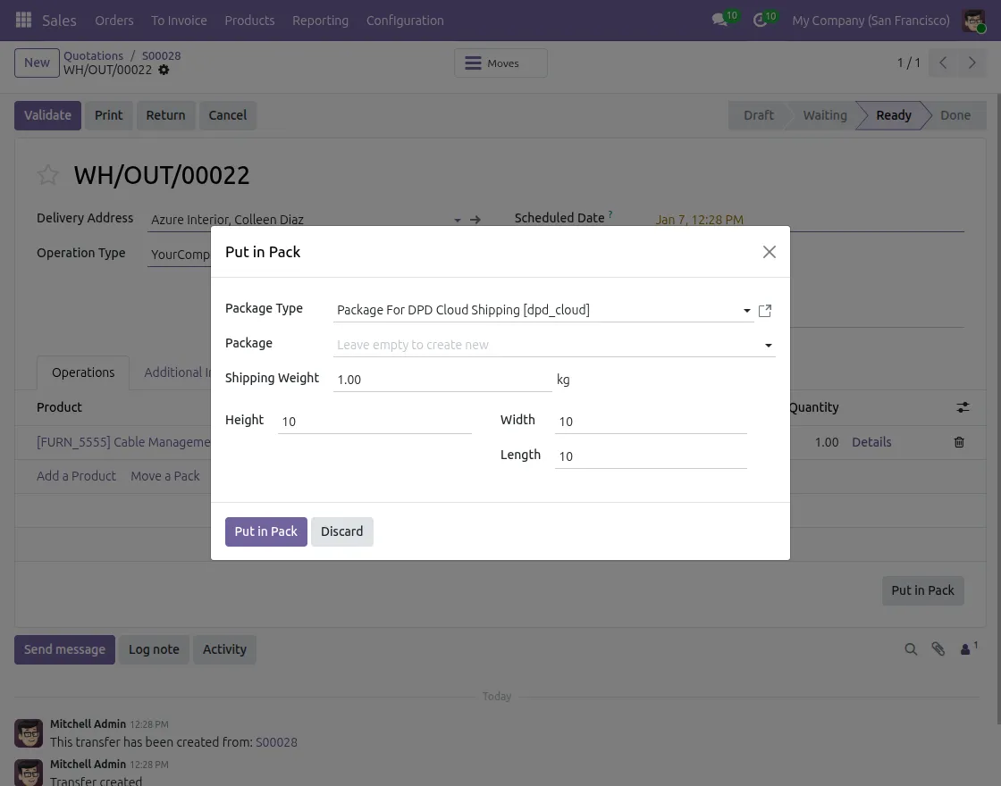 dpd-configure-package-details