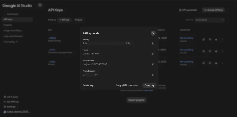 google ai studio
