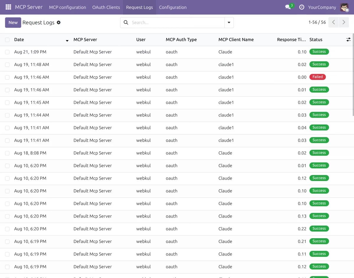 mcp request logs
