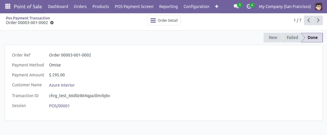 payment captured in backend