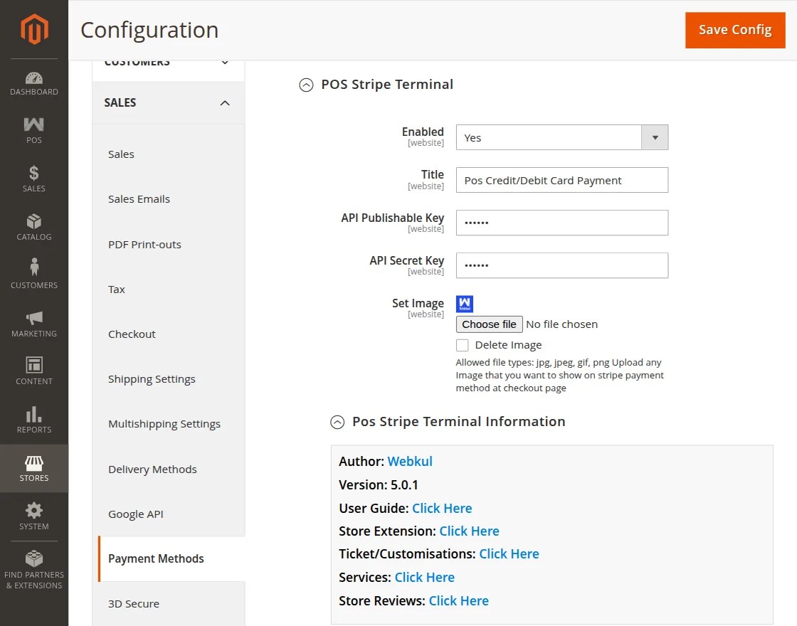 Pos-Stripe-configuration