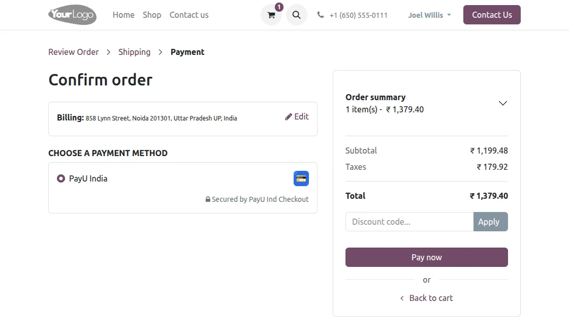 select-payu-india-payment-method
