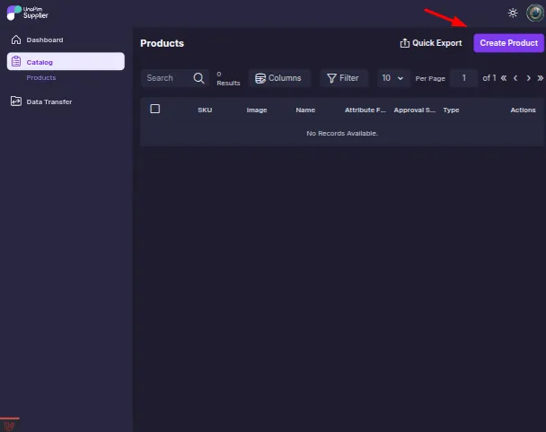 Unopim-Supplier-Data-Portal