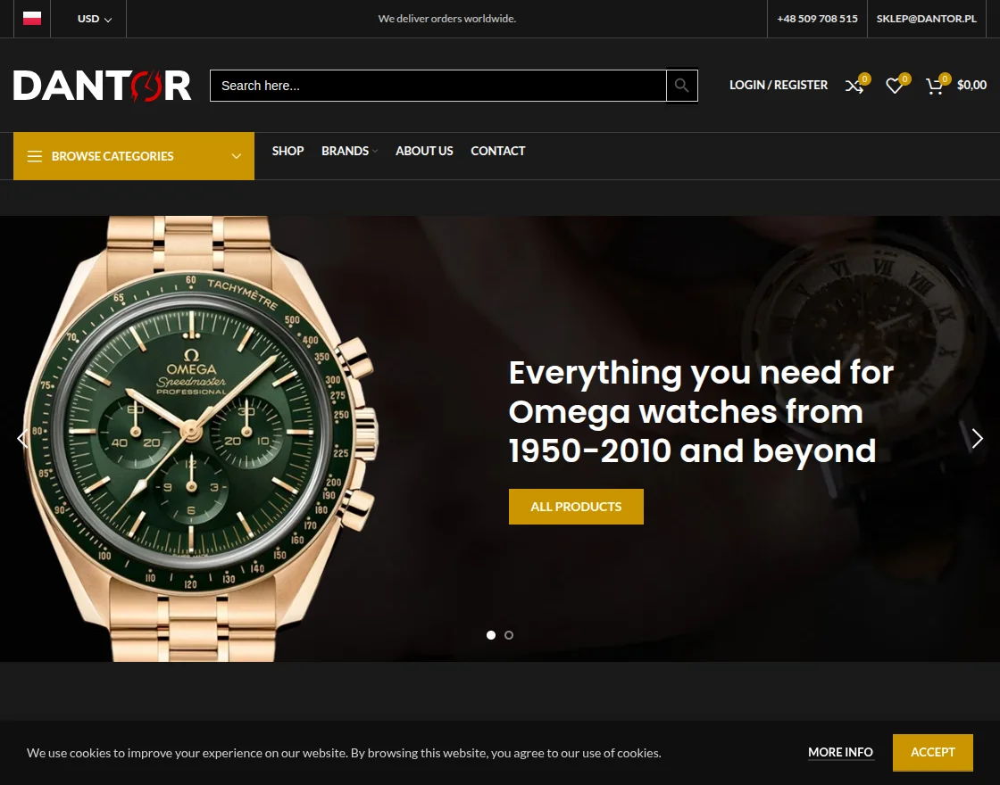 webkul woocommerce dantor homepage