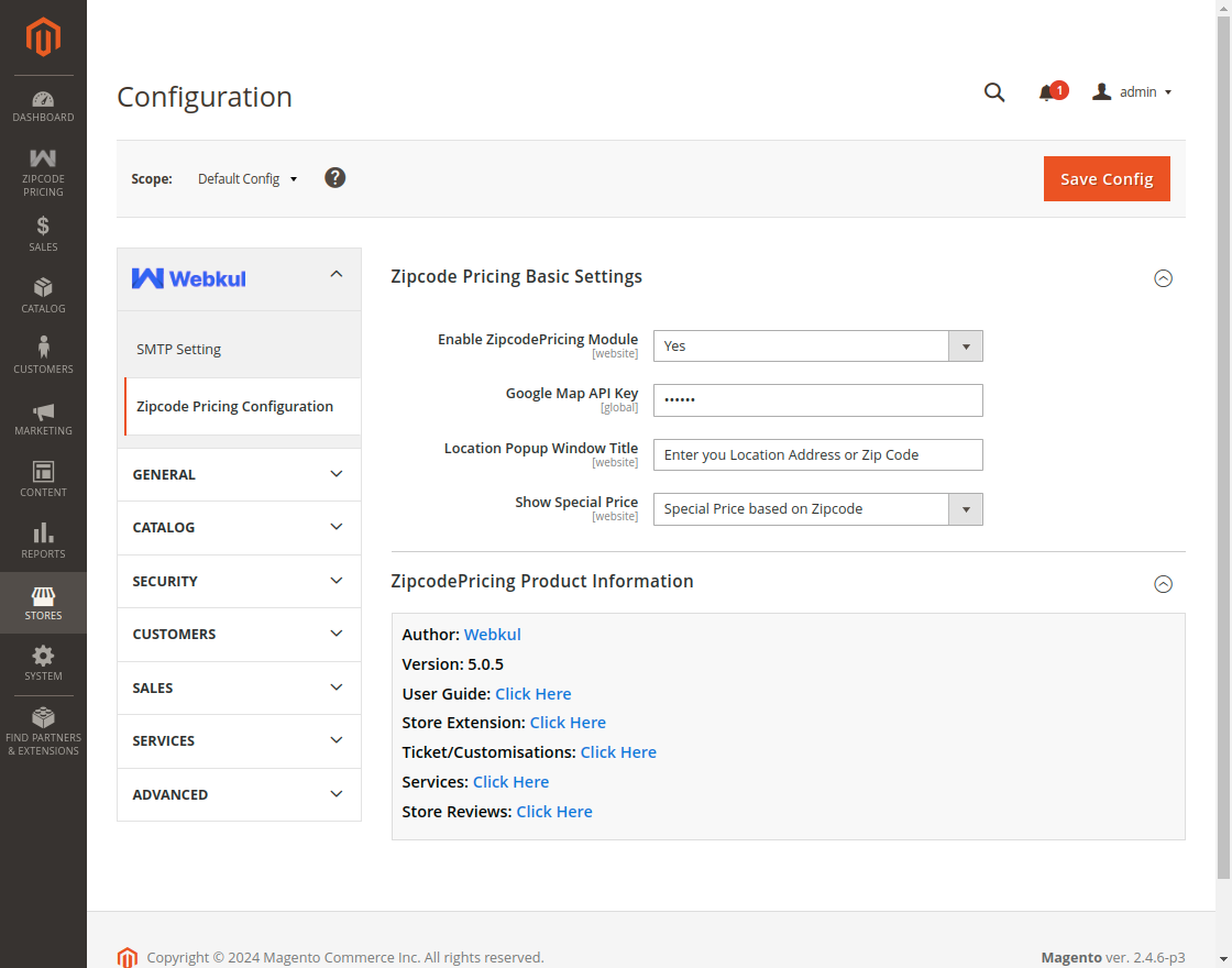 zipcode-product-pricing-module-configuration