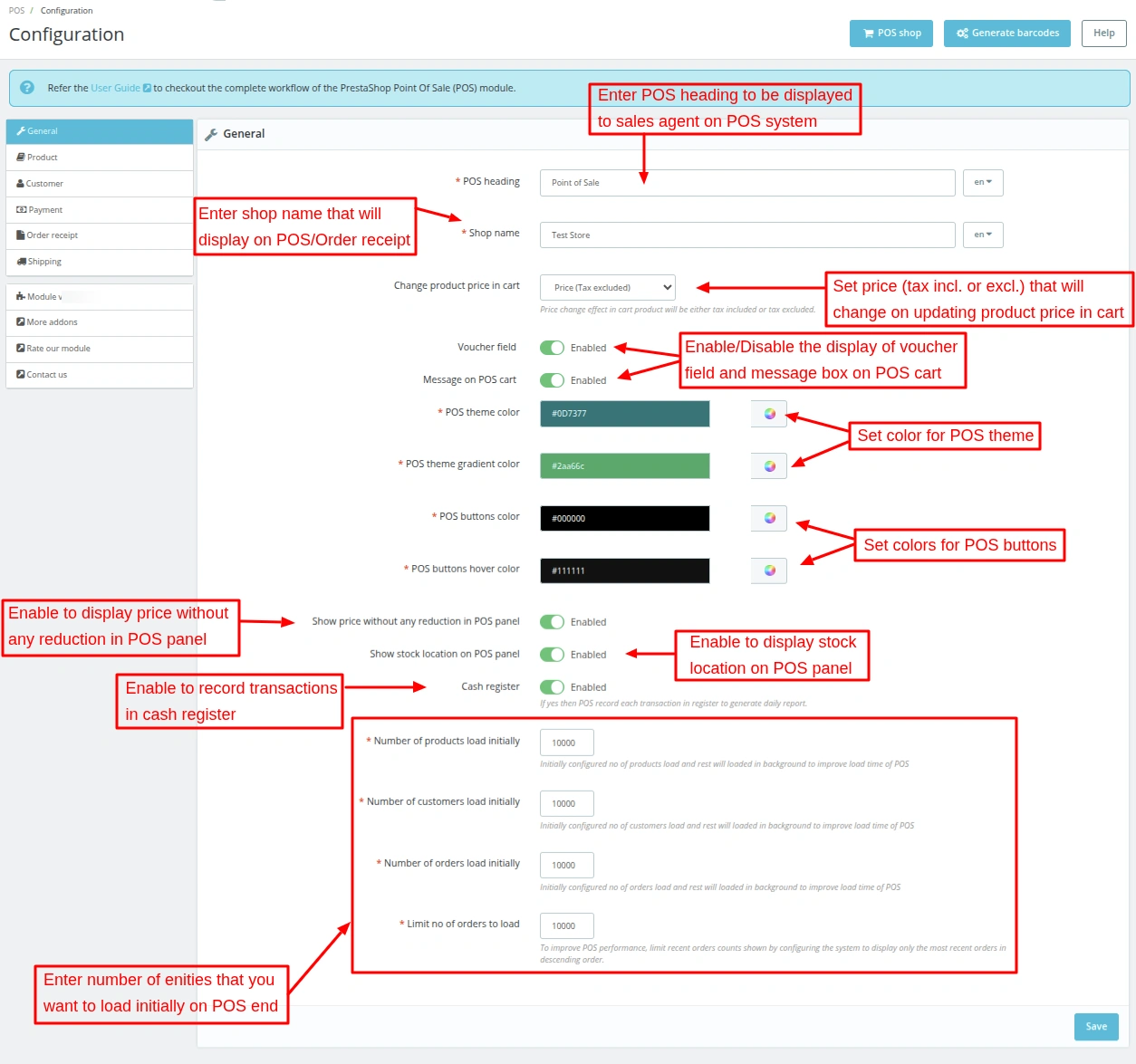 general configuration