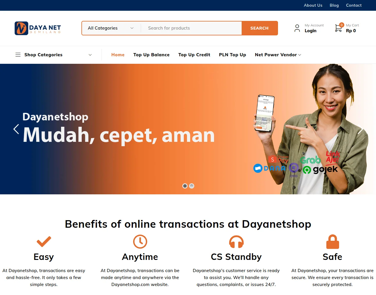 dayanetshop-webkul-casestudy-homepage