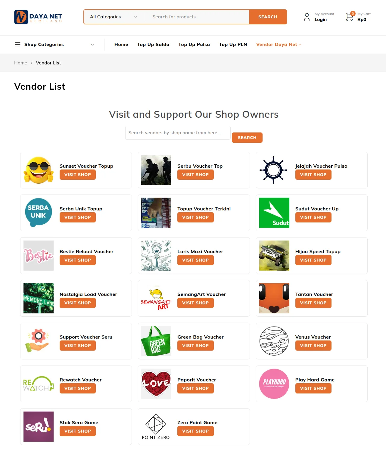 dayanetshop-webkul-casestudy-solution-vendor-list