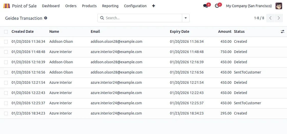 geidea pay bylink transaction history