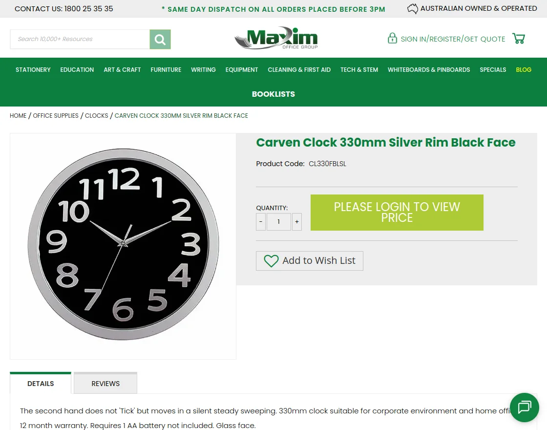 maxim office group product page