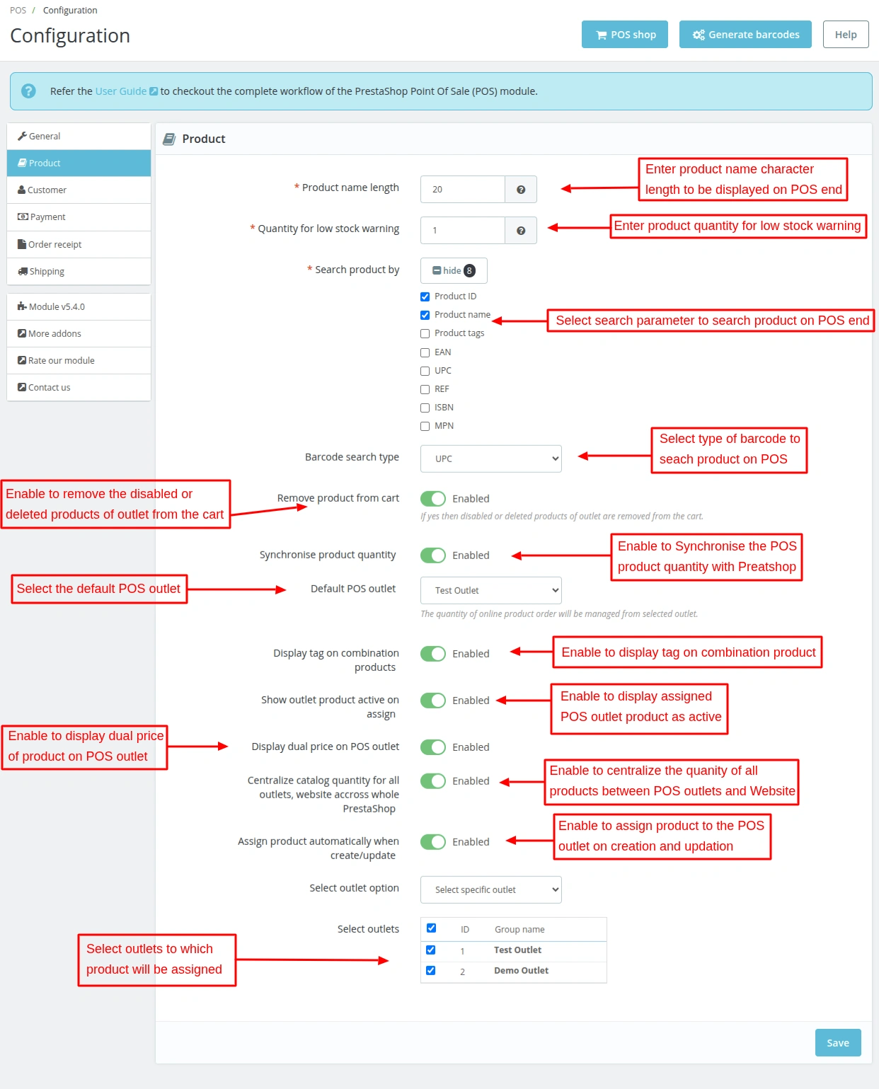 product configuration