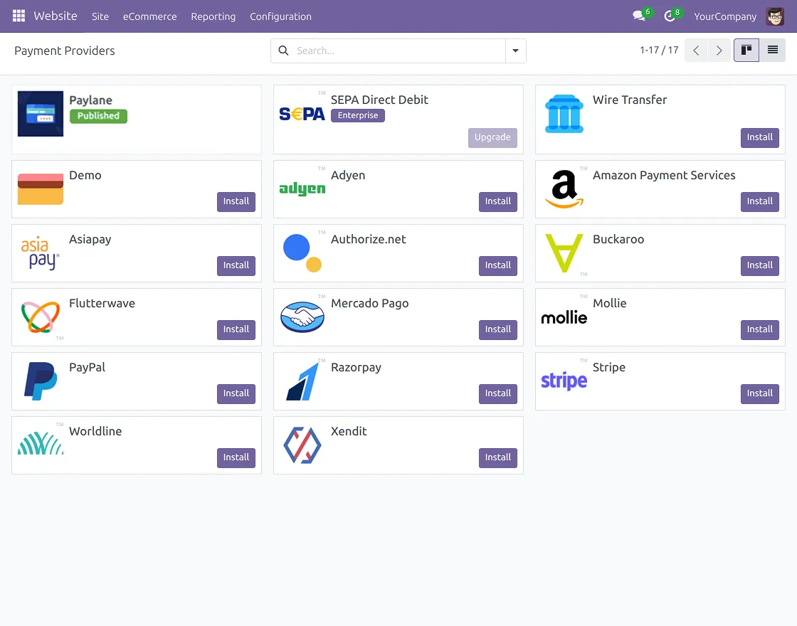 pylane-payment-providers