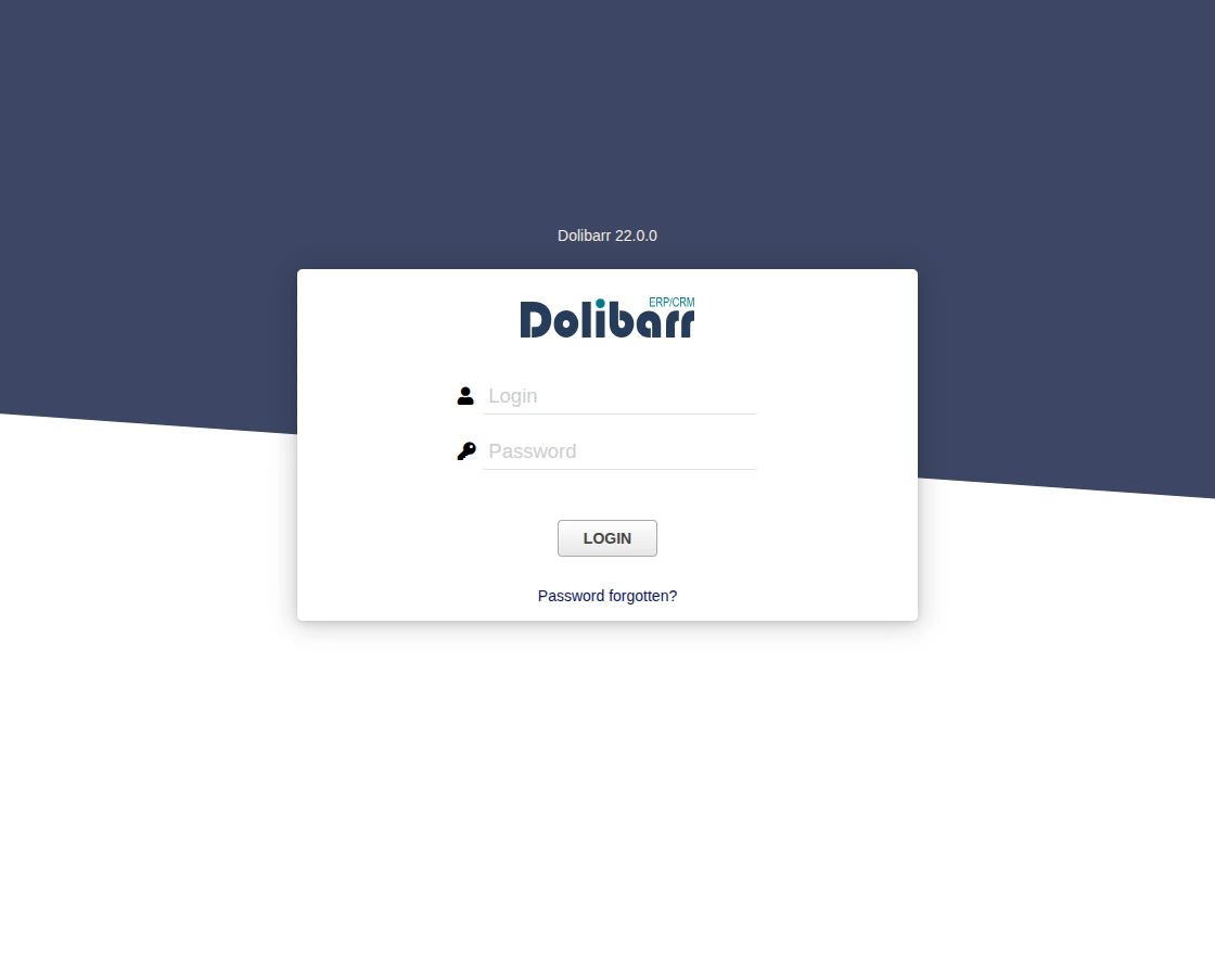 Dolibarr login
