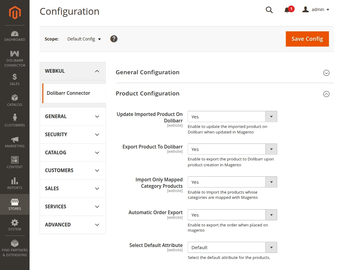 product configuration