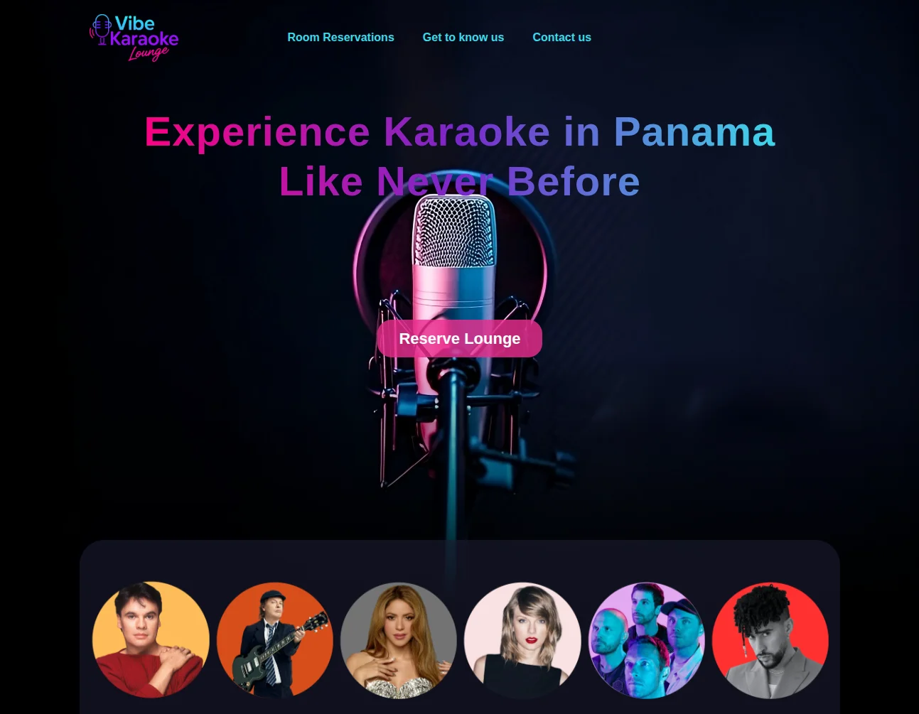 vibekaraokelounge-webkul-casestudy-homepage
