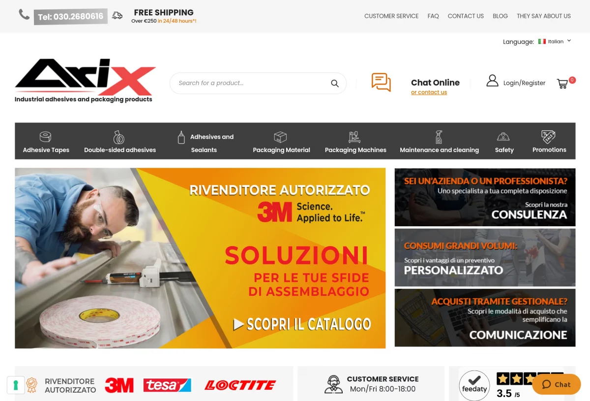 arix imballaggi homepage