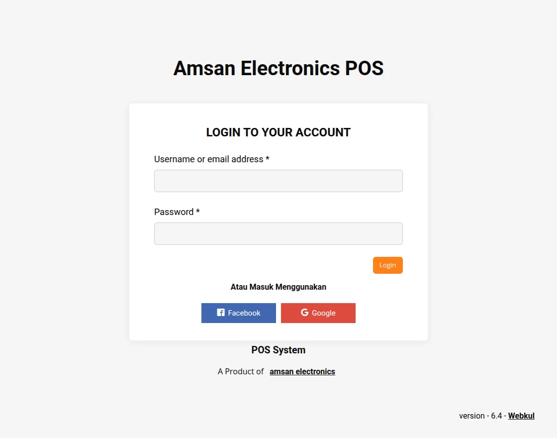 amsan electronics point of sale
