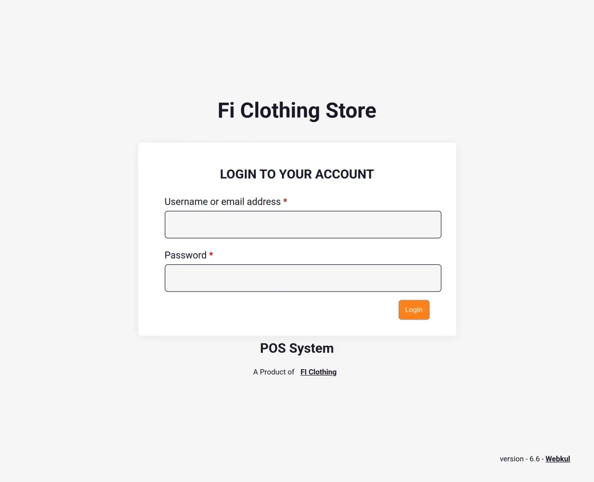 F.I Clothing Point of Sale System WooCommerce