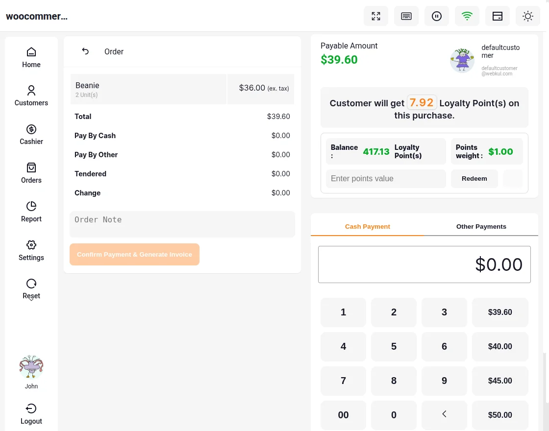 woocommerce pos loyalty manager