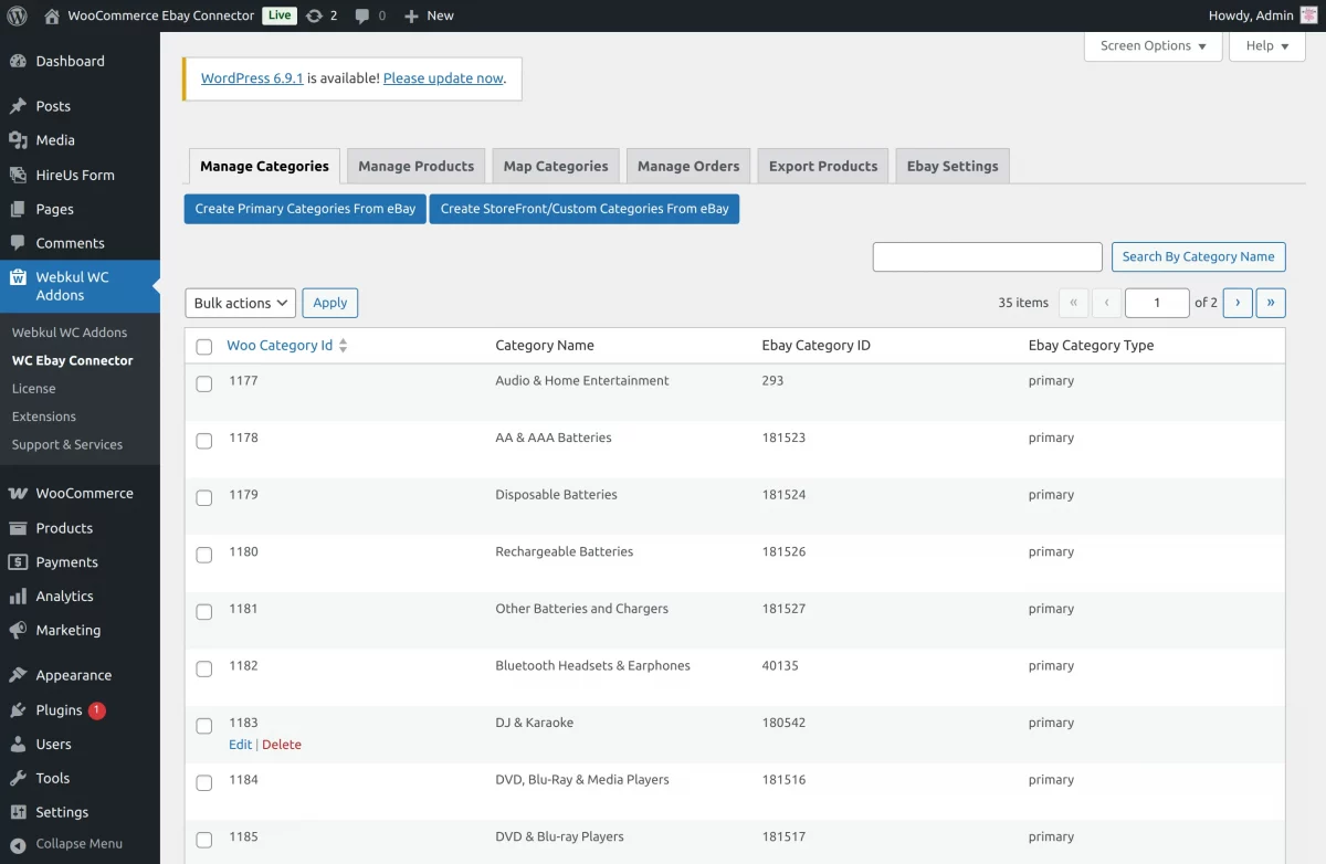 woocommerce ebay connector my used furniture solution