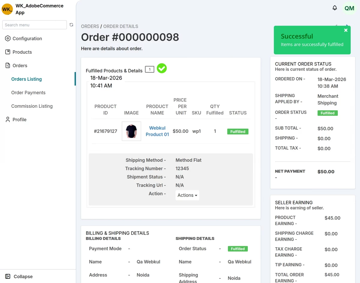 alt fulfilment created