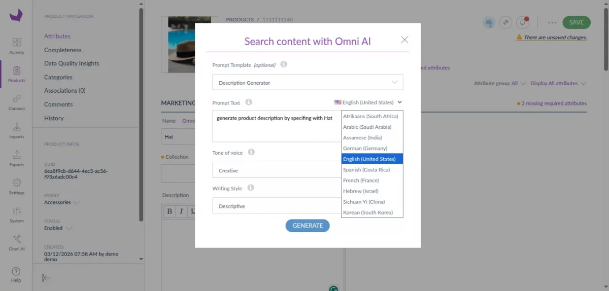 omni ai multilingual