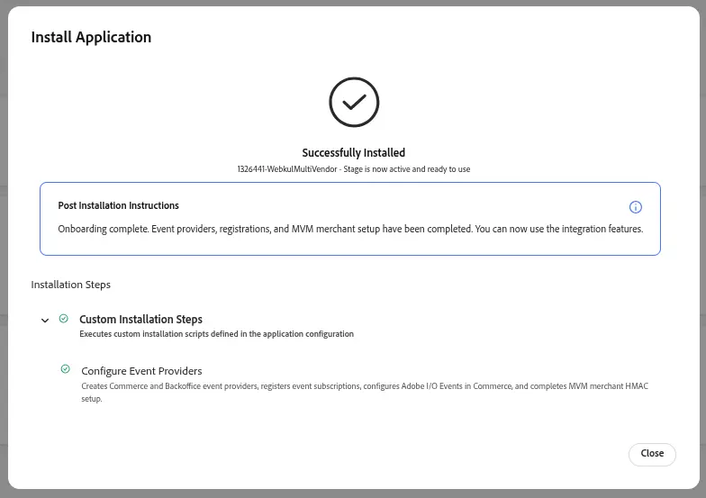 App Installed